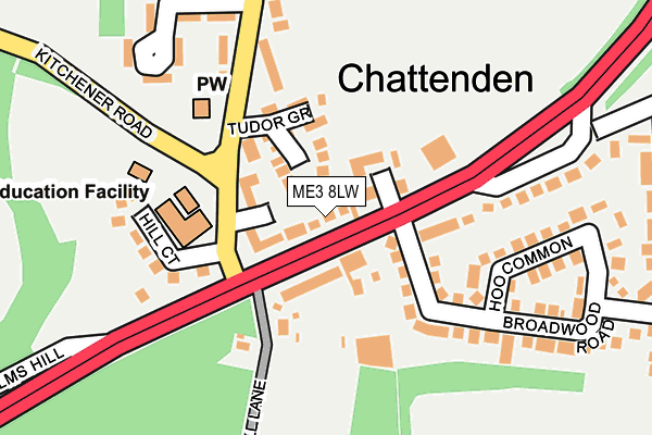 ME3 8LW map - OS OpenMap – Local (Ordnance Survey) ME3 8LW map - OS OpenMap – Local (Ordnance Survey)