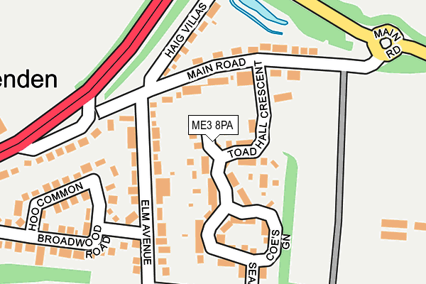 ME3 8PA map - OS OpenMap – Local (Ordnance Survey) ME3 8PA map - OS OpenMap – Local (Ordnance Survey)