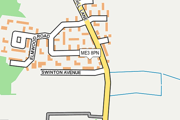 ME3 8PN map - OS OpenMap – Local (Ordnance Survey) ME3 8PN map - OS OpenMap – Local (Ordnance Survey)