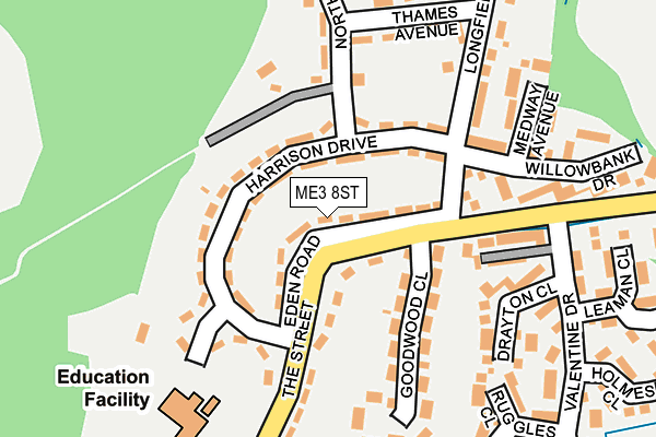 ME3 8ST map - OS OpenMap – Local (Ordnance Survey) ME3 8ST map - OS OpenMap – Local (Ordnance Survey)