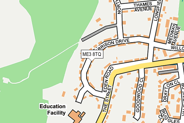 ME3 8TQ map - OS OpenMap – Local (Ordnance Survey) ME3 8TQ map - OS OpenMap – Local (Ordnance Survey)