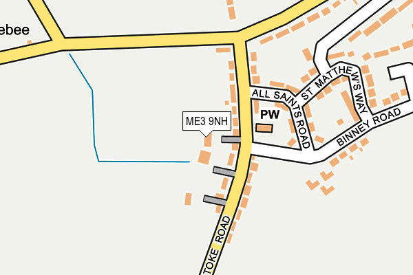 ME3 9NH map - OS OpenMap – Local (Ordnance Survey)