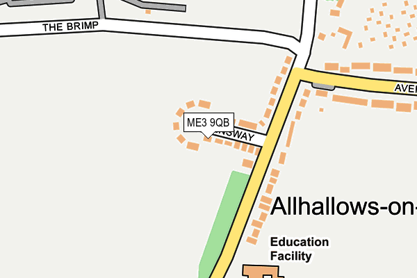 ME3 9QB map - OS OpenMap – Local (Ordnance Survey) ME3 9QB map - OS OpenMap – Local (Ordnance Survey)