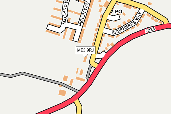 ME3 9RJ map - OS OpenMap – Local (Ordnance Survey) ME3 9RJ map - OS OpenMap – Local (Ordnance Survey)