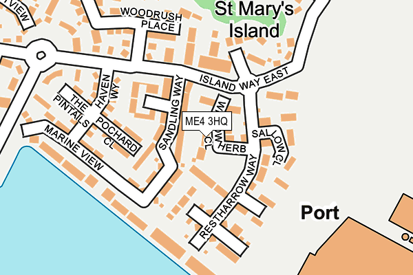 ME4 3HQ map - OS OpenMap – Local (Ordnance Survey) ME4 3HQ map - OS OpenMap – Local (Ordnance Survey)