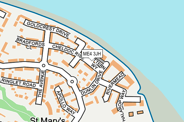 ME4 3JH map - OS OpenMap – Local (Ordnance Survey) ME4 3JH map - OS OpenMap – Local (Ordnance Survey)