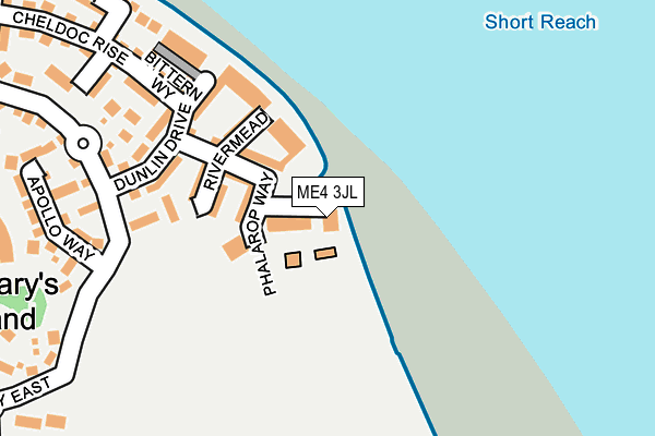 ME4 3JL map - OS OpenMap – Local (Ordnance Survey) ME4 3JL map - OS OpenMap – Local (Ordnance Survey)