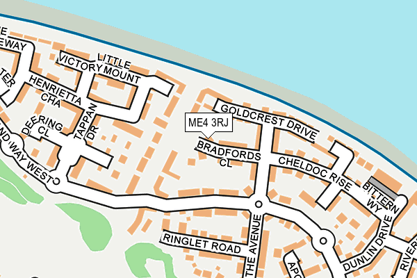 ME4 3RJ map - OS OpenMap – Local (Ordnance Survey) ME4 3RJ map - OS OpenMap – Local (Ordnance Survey)