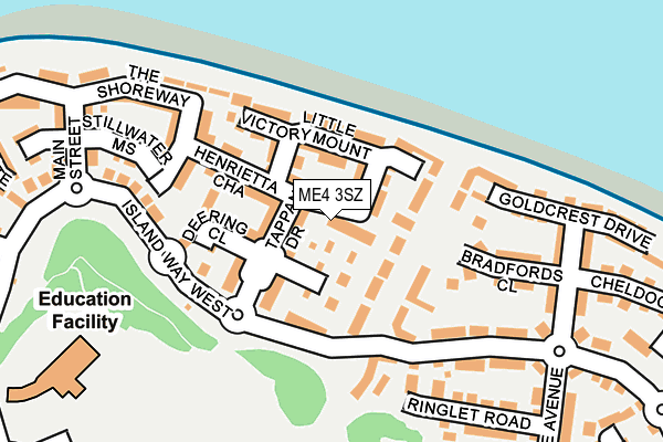 ME4 3SZ map - OS OpenMap – Local (Ordnance Survey) ME4 3SZ map - OS OpenMap – Local (Ordnance Survey)