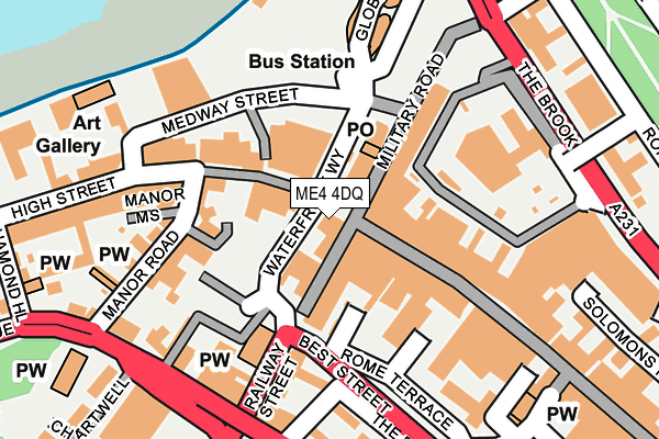ME4 4DQ map - OS OpenMap – Local (Ordnance Survey) ME4 4DQ map - OS OpenMap – Local (Ordnance Survey)