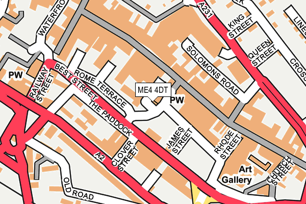 ME4 4DT map - OS OpenMap – Local (Ordnance Survey) ME4 4DT map - OS OpenMap – Local (Ordnance Survey)