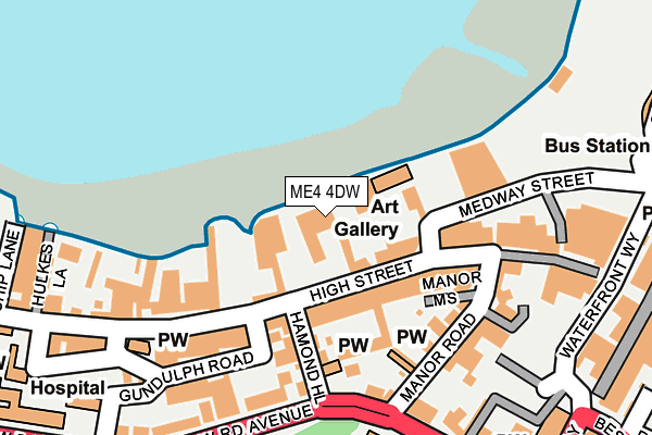 ME4 4DW map - OS OpenMap – Local (Ordnance Survey) ME4 4DW map - OS OpenMap – Local (Ordnance Survey)