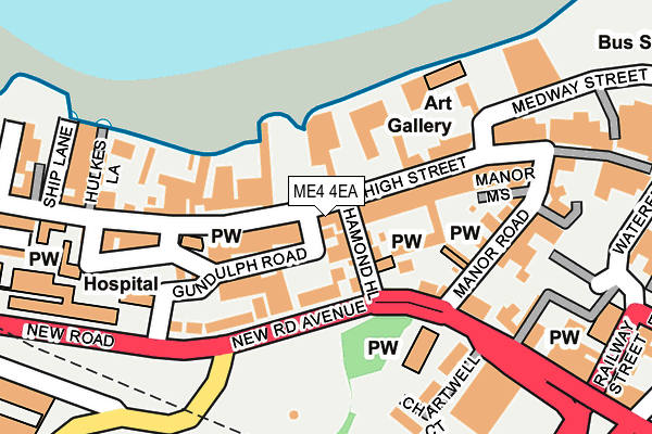 ME4 4EA map - OS OpenMap – Local (Ordnance Survey)