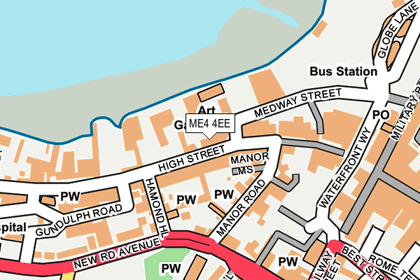 ME4 4EE map - OS OpenMap – Local (Ordnance Survey)
