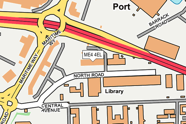 ME4 4EL map - OS OpenMap – Local (Ordnance Survey) ME4 4EL map - OS OpenMap – Local (Ordnance Survey)