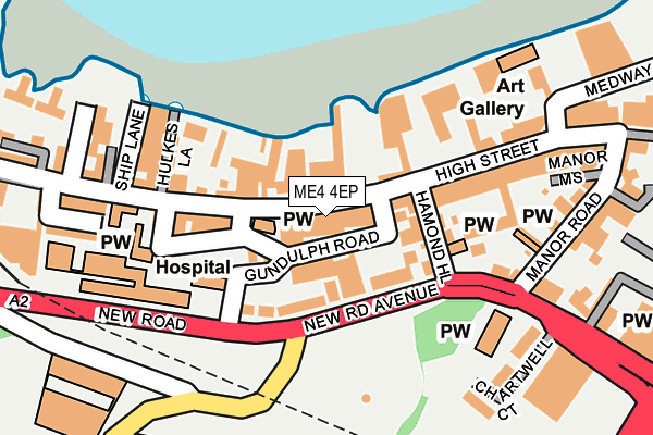 ME4 4EP map - OS OpenMap – Local (Ordnance Survey)