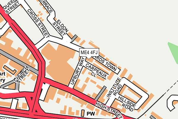 ME4 4FJ map - OS OpenMap – Local (Ordnance Survey) ME4 4FJ map - OS OpenMap – Local (Ordnance Survey)