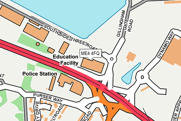 ME4 4FQ map - OS OpenMap – Local (Ordnance Survey) ME4 4FQ map - OS OpenMap – Local (Ordnance Survey)