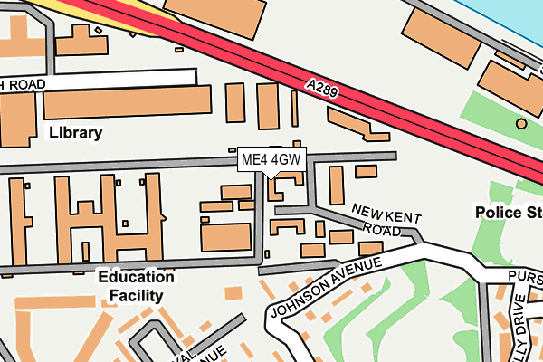 ME4 4GW map - OS OpenMap – Local (Ordnance Survey) ME4 4GW map - OS OpenMap – Local (Ordnance Survey)