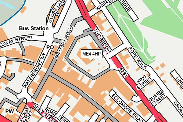 ME4 4HP map - OS OpenMap – Local (Ordnance Survey) ME4 4HP map - OS OpenMap – Local (Ordnance Survey)