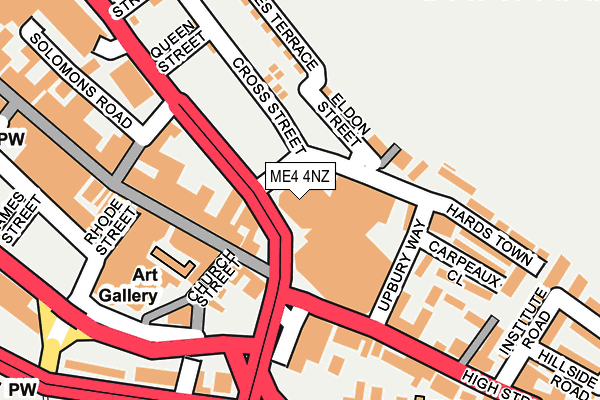 ME4 4NZ map - OS OpenMap – Local (Ordnance Survey) ME4 4NZ map - OS OpenMap – Local (Ordnance Survey)