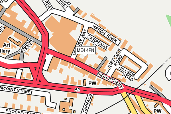 ME4 4PN map - OS OpenMap – Local (Ordnance Survey) ME4 4PN map - OS OpenMap – Local (Ordnance Survey)
