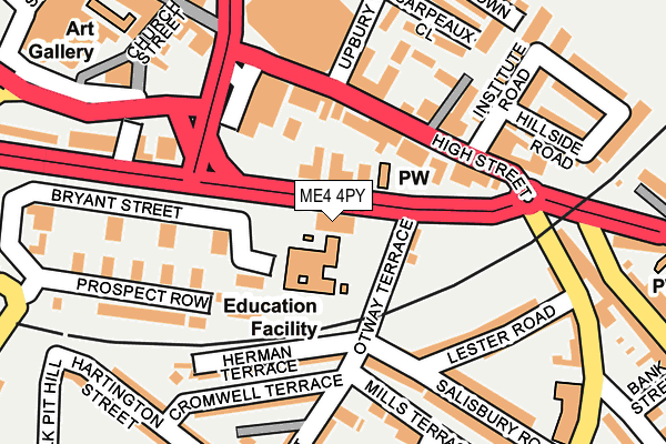 ME4 4PY map - OS OpenMap – Local (Ordnance Survey) ME4 4PY map - OS OpenMap – Local (Ordnance Survey)