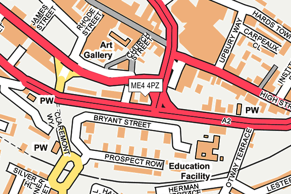 ME4 4PZ map - OS OpenMap – Local (Ordnance Survey) ME4 4PZ map - OS OpenMap – Local (Ordnance Survey)