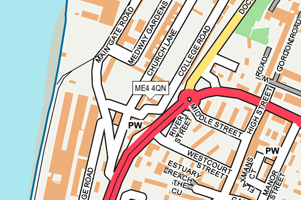 ME4 4QN map - OS OpenMap – Local (Ordnance Survey) ME4 4QN map - OS OpenMap – Local (Ordnance Survey)