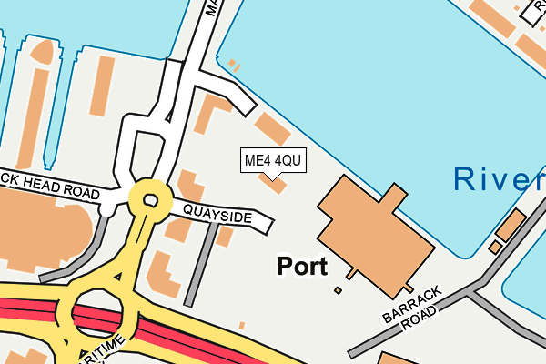 ME4 4QU map - OS OpenMap – Local (Ordnance Survey) ME4 4QU map - OS OpenMap – Local (Ordnance Survey)