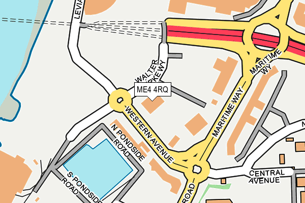 ME4 4RQ map - OS OpenMap – Local (Ordnance Survey) ME4 4RQ map - OS OpenMap – Local (Ordnance Survey)