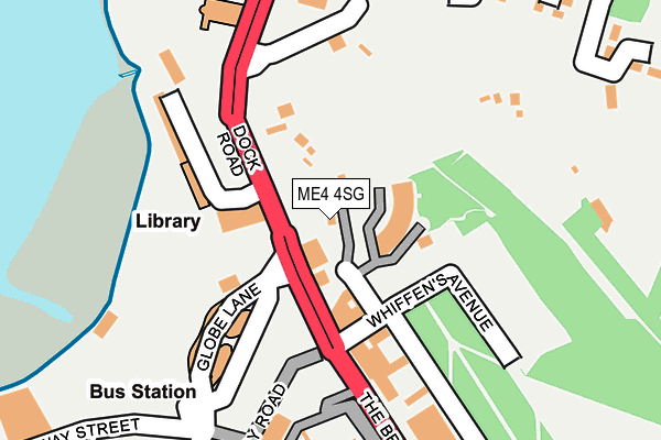 ME4 4SG map - OS OpenMap – Local (Ordnance Survey) ME4 4SG map - OS OpenMap – Local (Ordnance Survey)