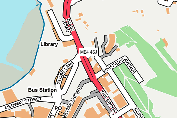 ME4 4SJ map - OS OpenMap – Local (Ordnance Survey) ME4 4SJ map - OS OpenMap – Local (Ordnance Survey)