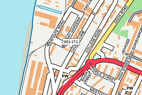 ME4 4TQ map - OS OpenMap – Local (Ordnance Survey)