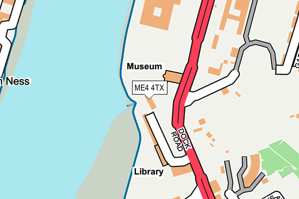 ME4 4TX map - OS OpenMap – Local (Ordnance Survey) ME4 4TX map - OS OpenMap – Local (Ordnance Survey)