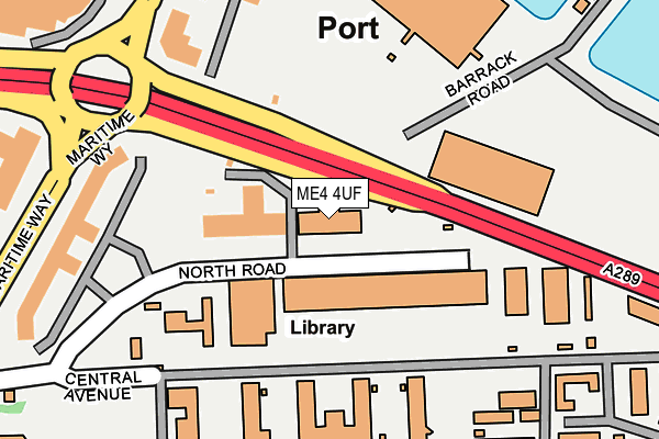 ME4 4UF map - OS OpenMap – Local (Ordnance Survey)