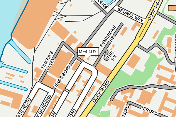 ME4 4UY map - OS OpenMap – Local (Ordnance Survey) ME4 4UY map - OS OpenMap – Local (Ordnance Survey)