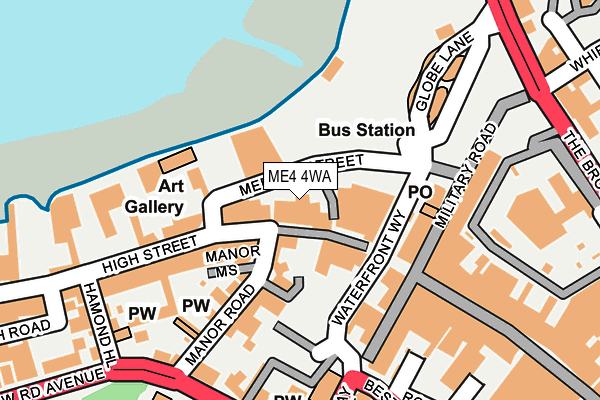 ME4 4WA map - OS OpenMap – Local (Ordnance Survey) ME4 4WA map - OS OpenMap – Local (Ordnance Survey)