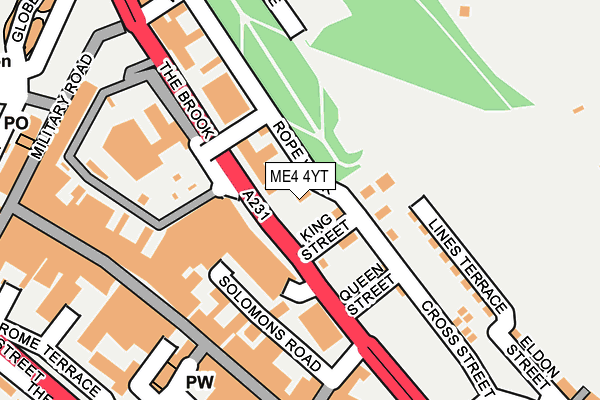 ME4 4YT map - OS OpenMap – Local (Ordnance Survey) ME4 4YT map - OS OpenMap – Local (Ordnance Survey)