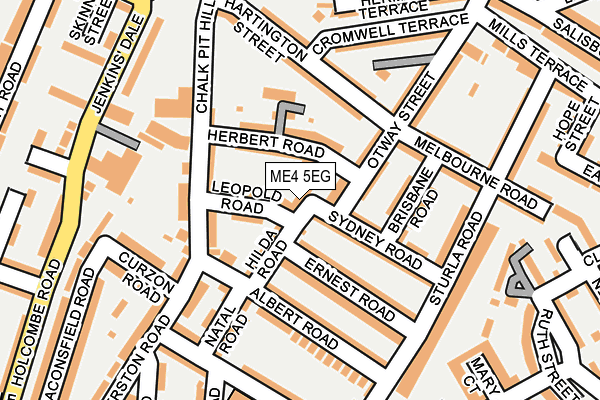 ME4 5EG map - OS OpenMap – Local (Ordnance Survey) ME4 5EG map - OS OpenMap – Local (Ordnance Survey)