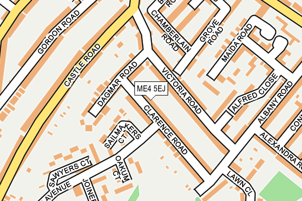 ME4 5EJ map - OS OpenMap – Local (Ordnance Survey) ME4 5EJ map - OS OpenMap – Local (Ordnance Survey)