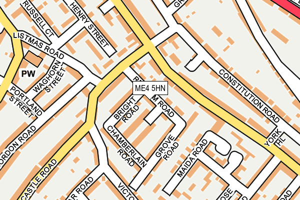 ME4 5HN map - OS OpenMap – Local (Ordnance Survey) ME4 5HN map - OS OpenMap – Local (Ordnance Survey)