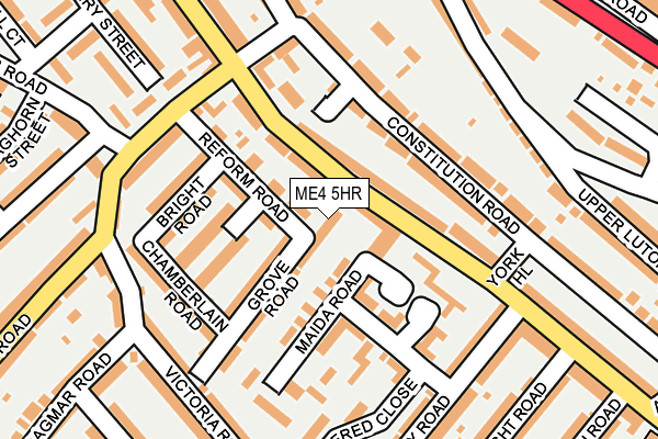 ME4 5HR map - OS OpenMap – Local (Ordnance Survey) ME4 5HR map - OS OpenMap – Local (Ordnance Survey)