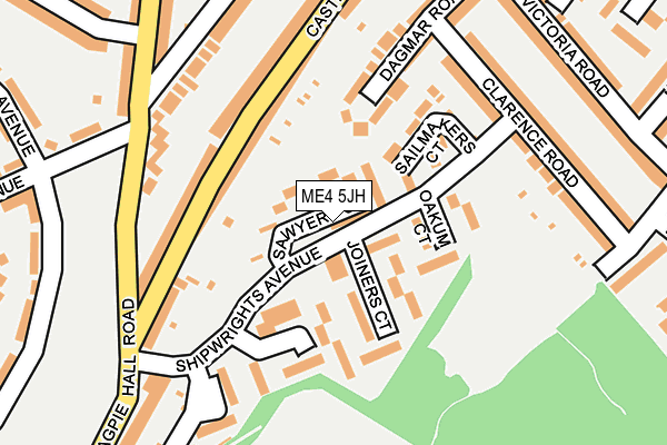 ME4 5JH map - OS OpenMap – Local (Ordnance Survey) ME4 5JH map - OS OpenMap – Local (Ordnance Survey)