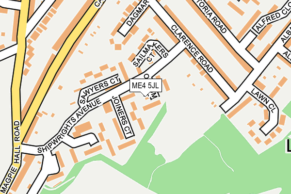 ME4 5JL map - OS OpenMap – Local (Ordnance Survey) ME4 5JL map - OS OpenMap – Local (Ordnance Survey)