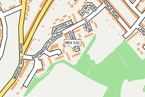 ME4 5JQ map - OS OpenMap – Local (Ordnance Survey) ME4 5JQ map - OS OpenMap – Local (Ordnance Survey)