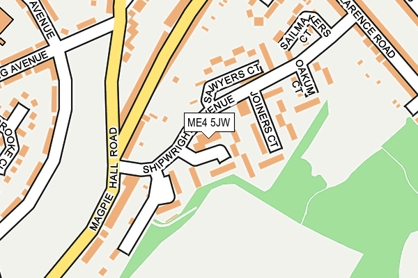 ME4 5JW map - OS OpenMap – Local (Ordnance Survey) ME4 5JW map - OS OpenMap – Local (Ordnance Survey)