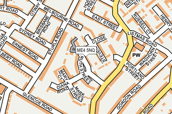 ME4 5NQ map - OS OpenMap – Local (Ordnance Survey) ME4 5NQ map - OS OpenMap – Local (Ordnance Survey)
