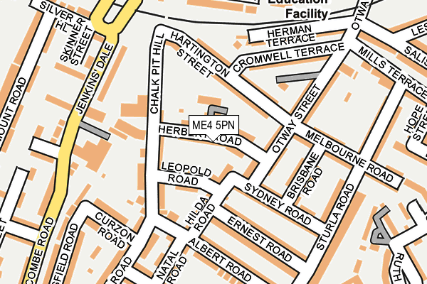 ME4 5PN map - OS OpenMap – Local (Ordnance Survey) ME4 5PN map - OS OpenMap – Local (Ordnance Survey)