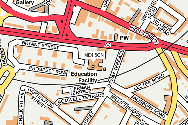 ME4 5QN map - OS OpenMap – Local (Ordnance Survey) ME4 5QN map - OS OpenMap – Local (Ordnance Survey)
